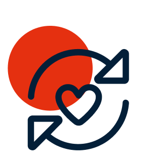 Icon cycle heart